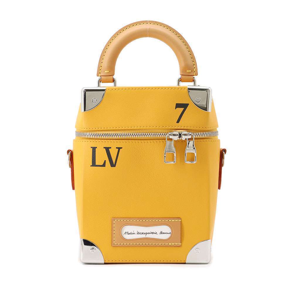 Louis Vuitton handbag cowhide leather Vertical Trunk shoulder bag